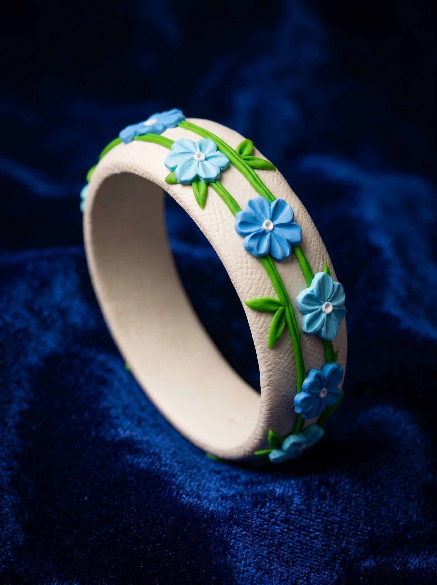 Royal Festive Polymer Clay Bangle - 100% Handcrafted