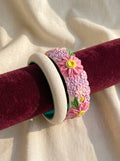 Ethnic Bridal Polymer Clay Bangle - 100% Handcrafted