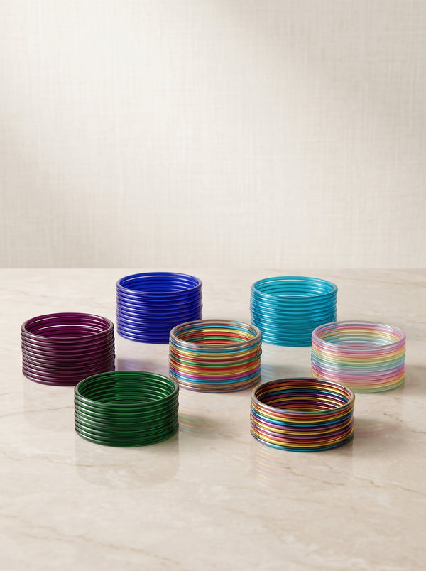 Jelly Bangles 7 Sets Box of Seven