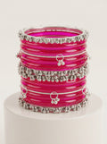 Magenta Jelly  Bangle with Ghungroo for single wrist | Jelly Bangles
