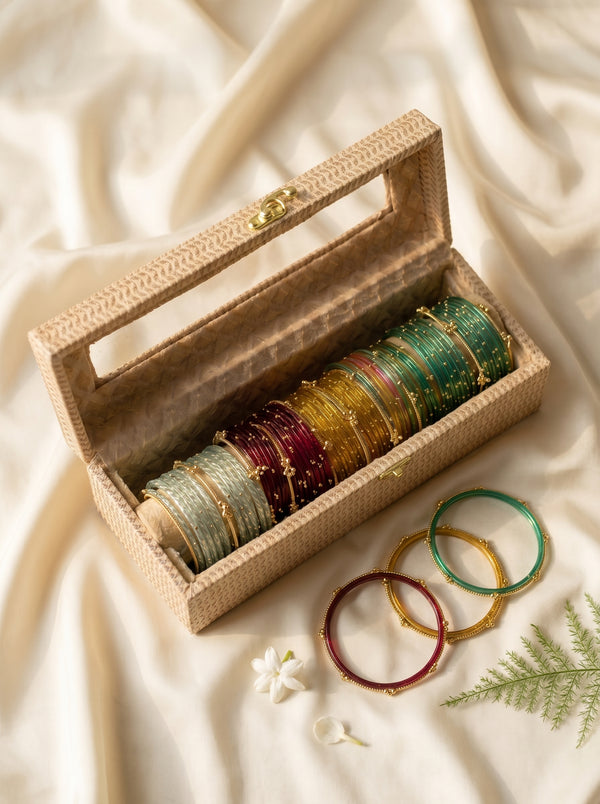 60 Kashmiri Bangles with Ghungroo Bangles