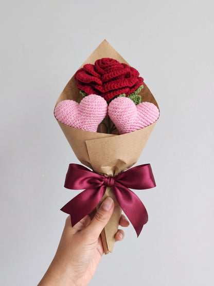 Sweet Romance Crochet Bouquet