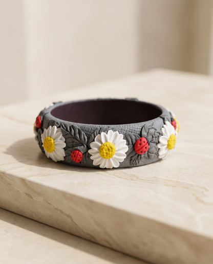 Sunshine Pop Floral Bangle Set