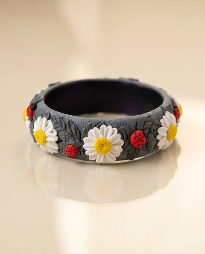 Sunshine Pop Floral Bangle Set