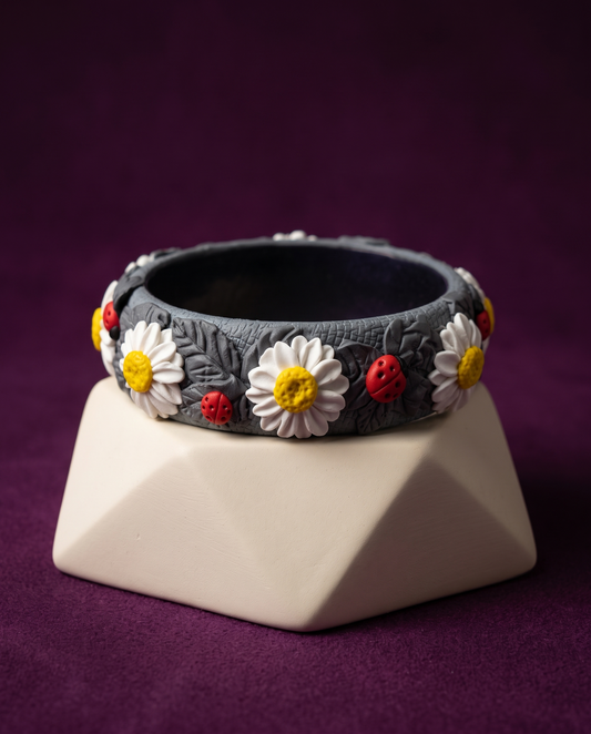 Sunshine Pop Floral Bangle Set