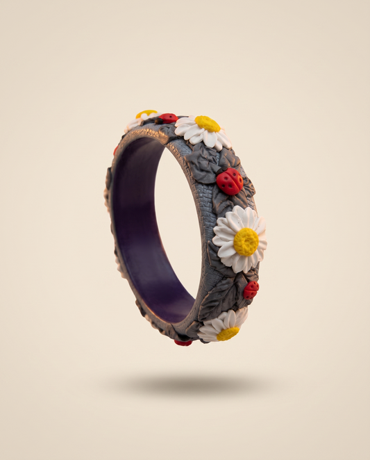 Sunshine Pop Floral Bangle Set