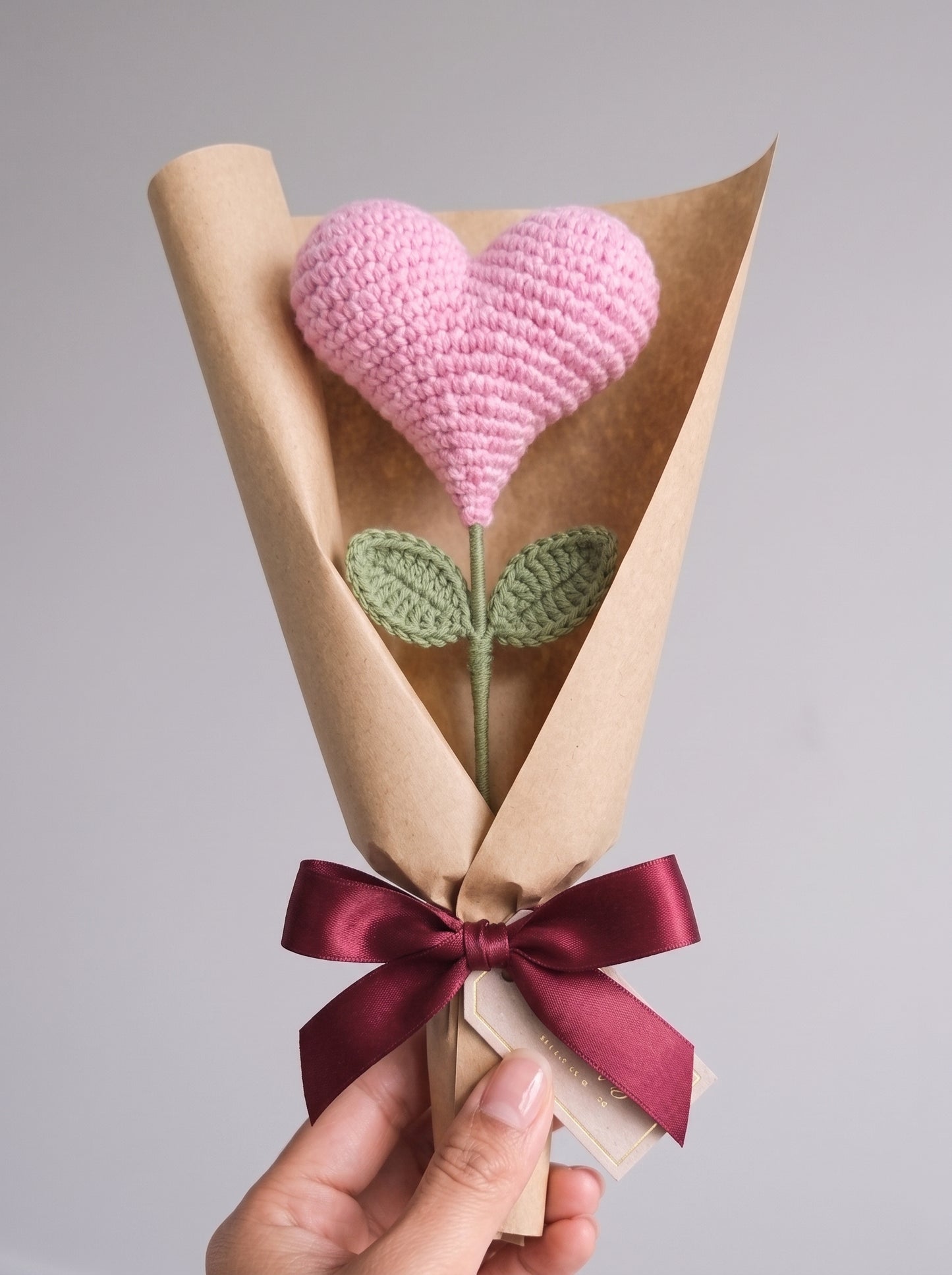 Sweetheart Crochet Heart Bouquet