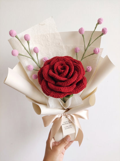 Classic Rose Crochet Bouquet