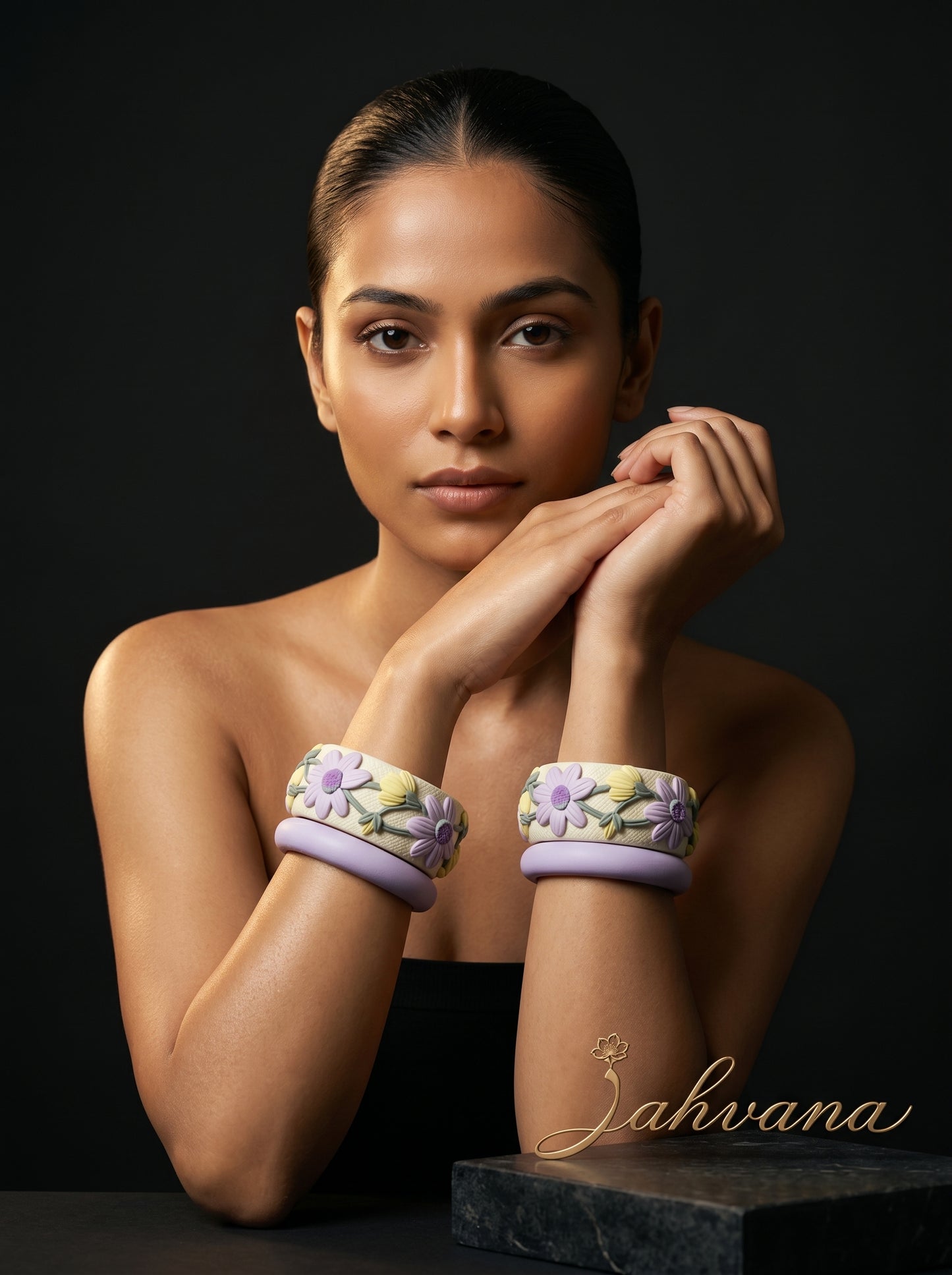 Timeless Classic Polymer Clay Bangle - 100% Handcrafted