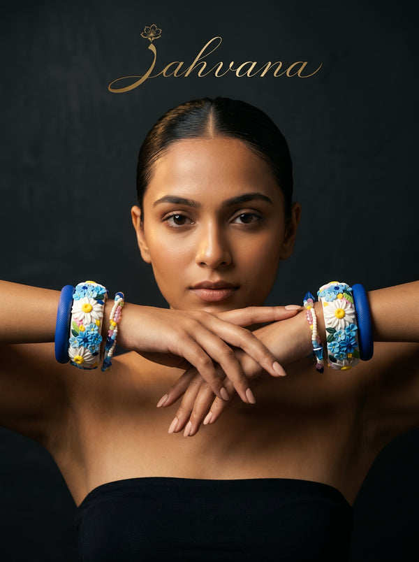 Daily Luxury Polymer Clay Bangle - 100% Handcrafted