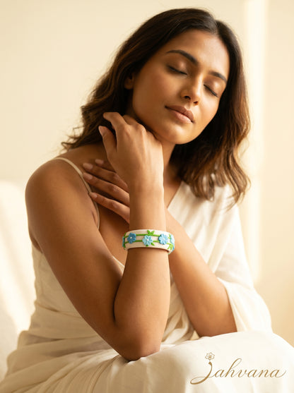 Royal Festive Polymer Clay Bangle - 100% Handcrafted