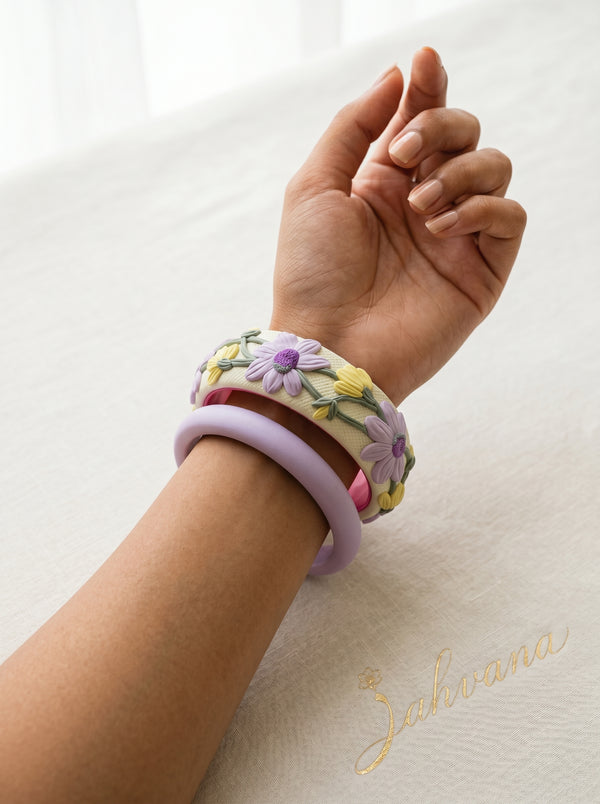Timeless Classic Polymer Clay Bangle - 100% Handcrafted