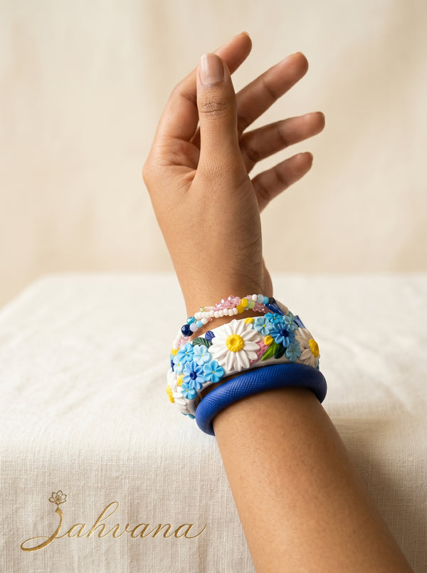 Daily Luxury Polymer Clay Bangle - 100% Handcrafted