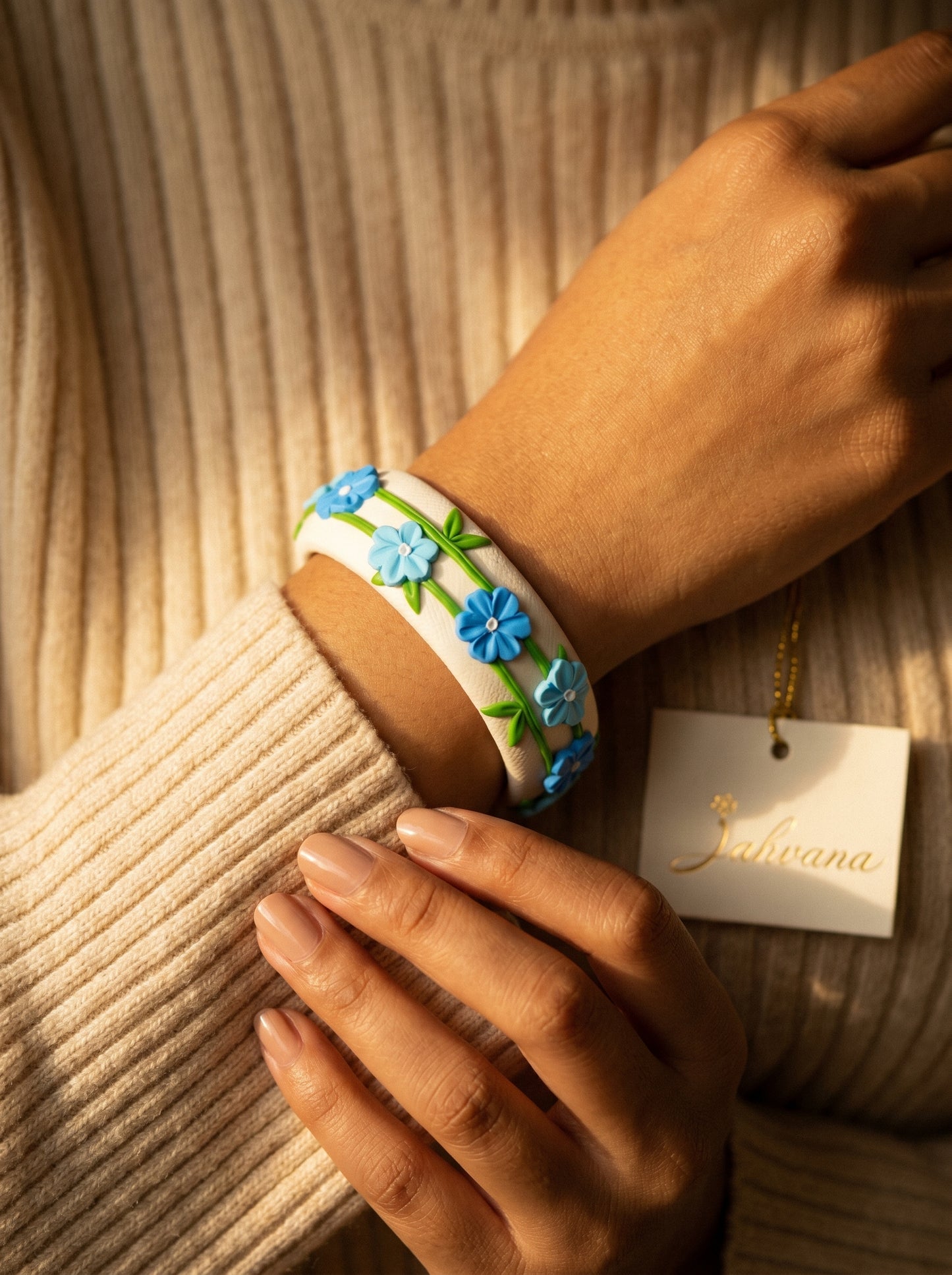 Royal Festive Polymer Clay Bangle - 100% Handcrafted