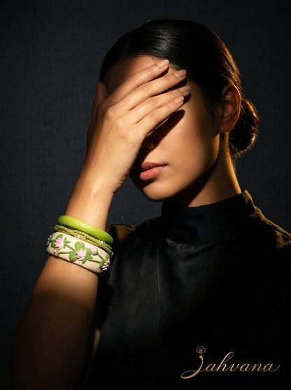 Urban Ethnic Polymer Clay Bangle - 100% Handcrafted