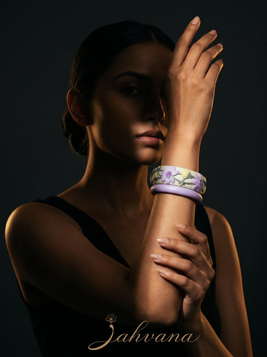 Timeless Classic Polymer Clay Bangle - 100% Handcrafted