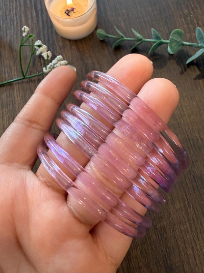 The Signature Jelly Bangle Stack | Translucent High-Gloss Finish