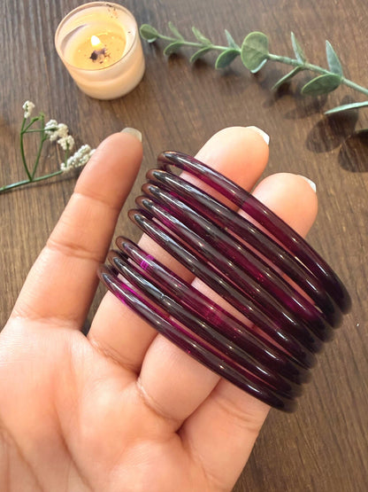 The Signature Jelly Bangle Stack | Translucent High-Gloss Finish