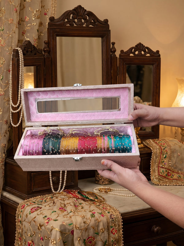 60 Kashmiri Bangles with Ghungroo Bangles