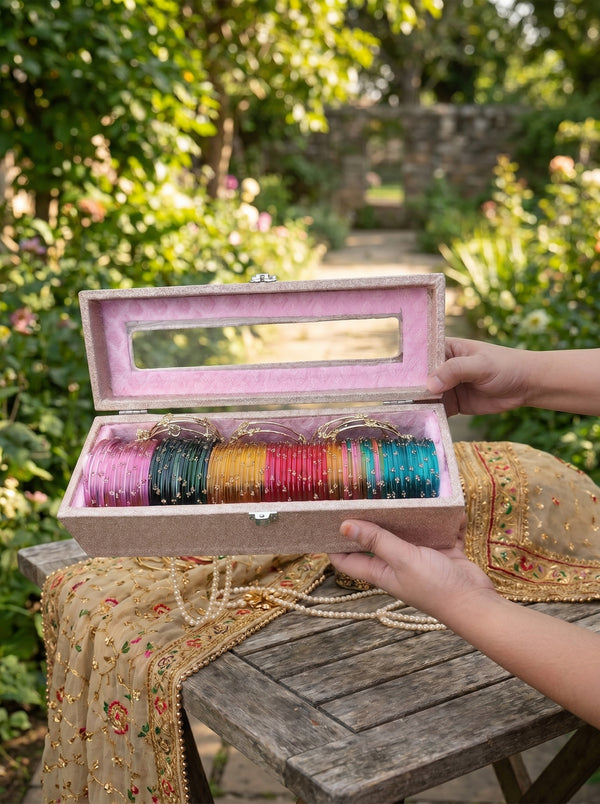 60 Kashmiri Bangles with Ghungroo Bangles