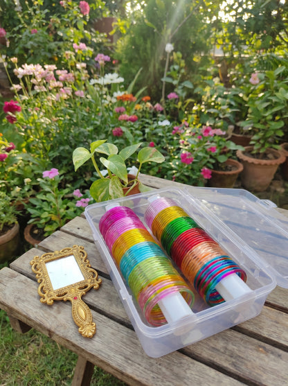jelly bangles combo box (12 sets )
